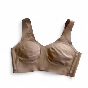 Honeylove V-Neck SoftForm tan  seamless bra size XS neutral wireless lingerie